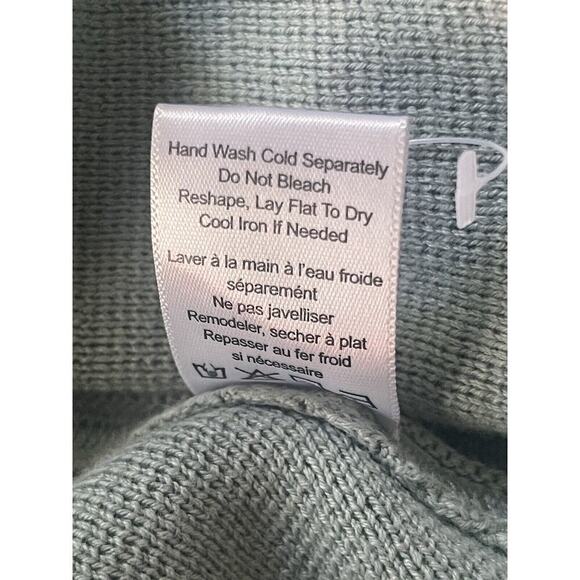 Marla Wynne Soft Knit 1X Kimono Topper Kaftan Mint Green 3/4 Sleeve Cardigan - Picture 8 of 8